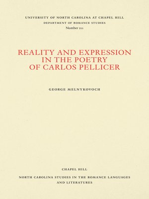 cover image of Reality and Expression in the Poetry of Carlos Pellicer
